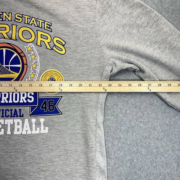 Golden State Warriors Pullover Sweatshirt Mens XXL 2XL 1946 Gray Graphic - Picture 8 of 9